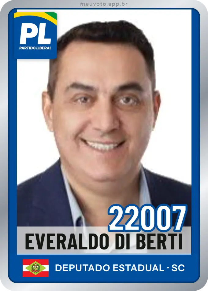Carta de Everaldo di Berti, número 22007, PL