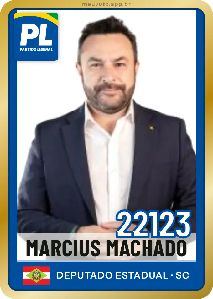 Carta de Marcius Machado, número 22123, PL