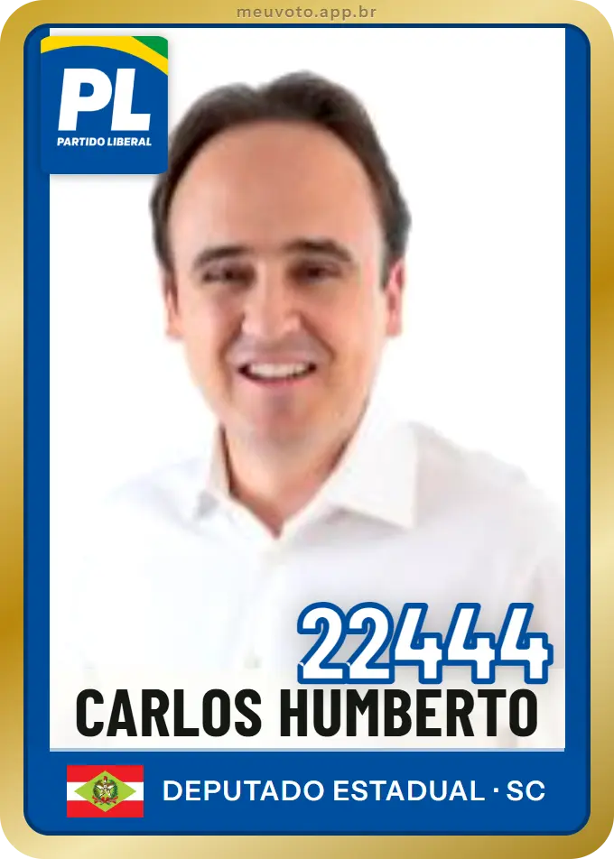 Carta de Carlos Humberto, número 22444, PL