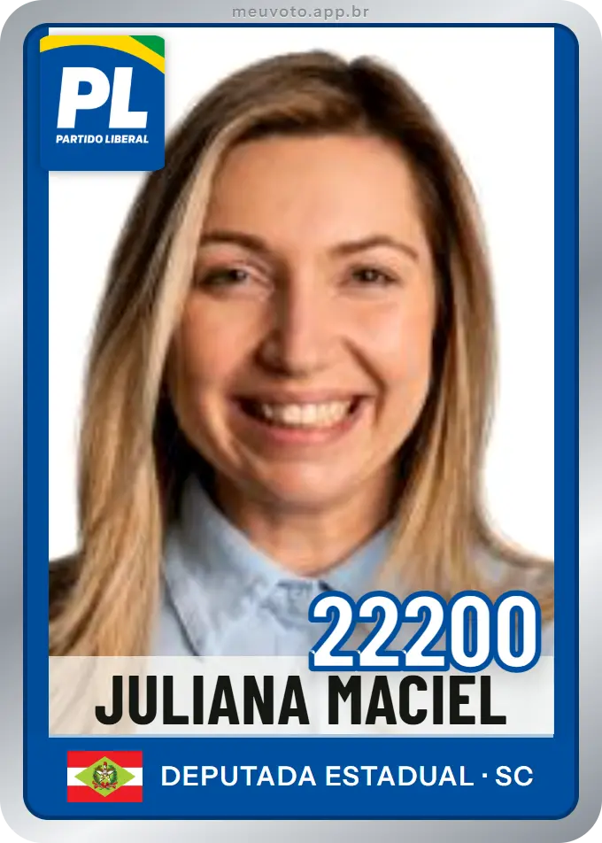 Carta de Juliana Maciel, número 22200, PL