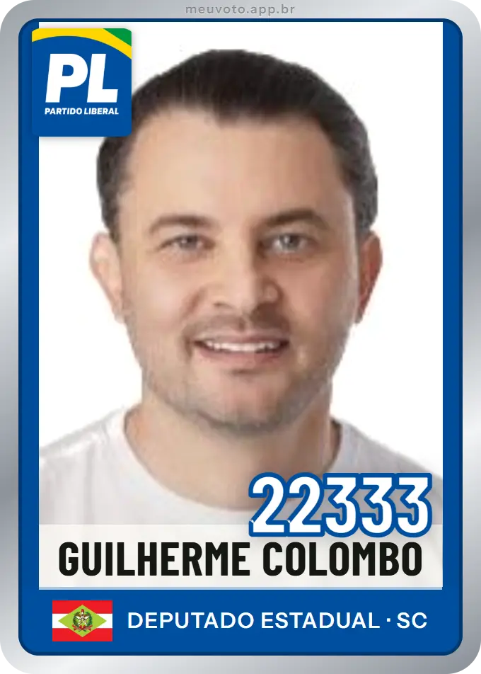 Carta de Guilherme Colombo, número 22333, PL