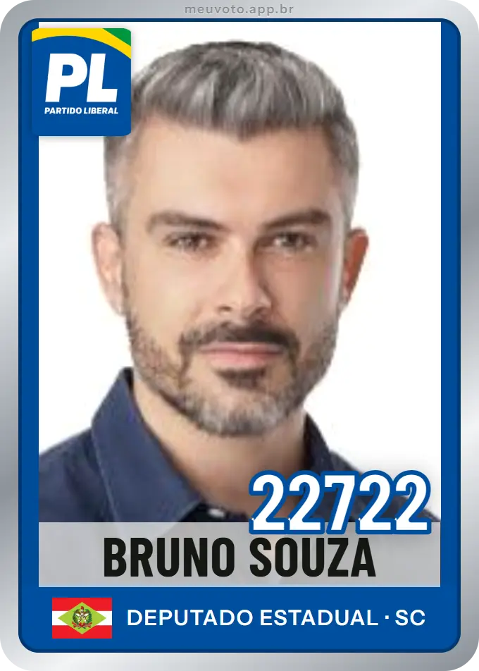Carta de Bruno Souza, número 22722, PL