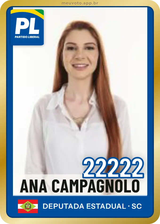 Carta de Ana Campagnolo, número 22222, PL