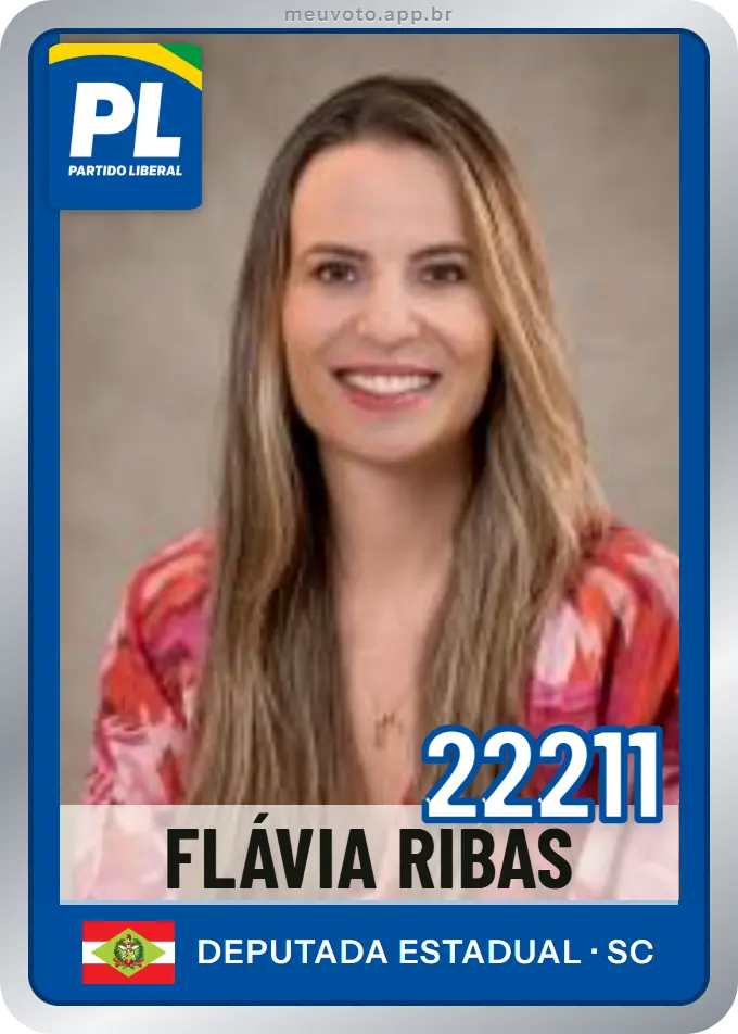 Carta de Flávia Ribas, número 22211, PL