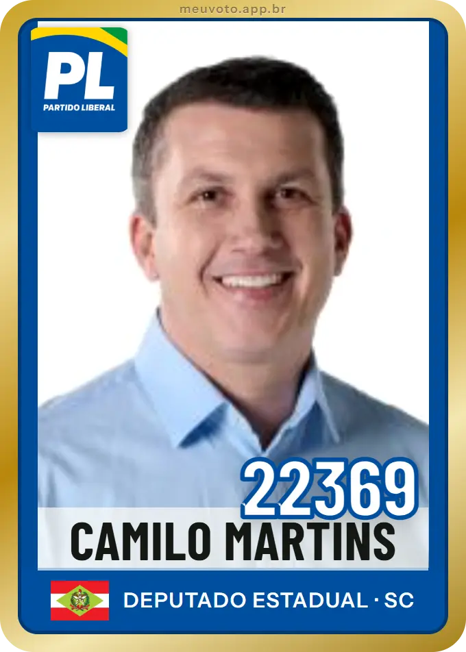 Carta de Camilo Martins, número 22369, PL