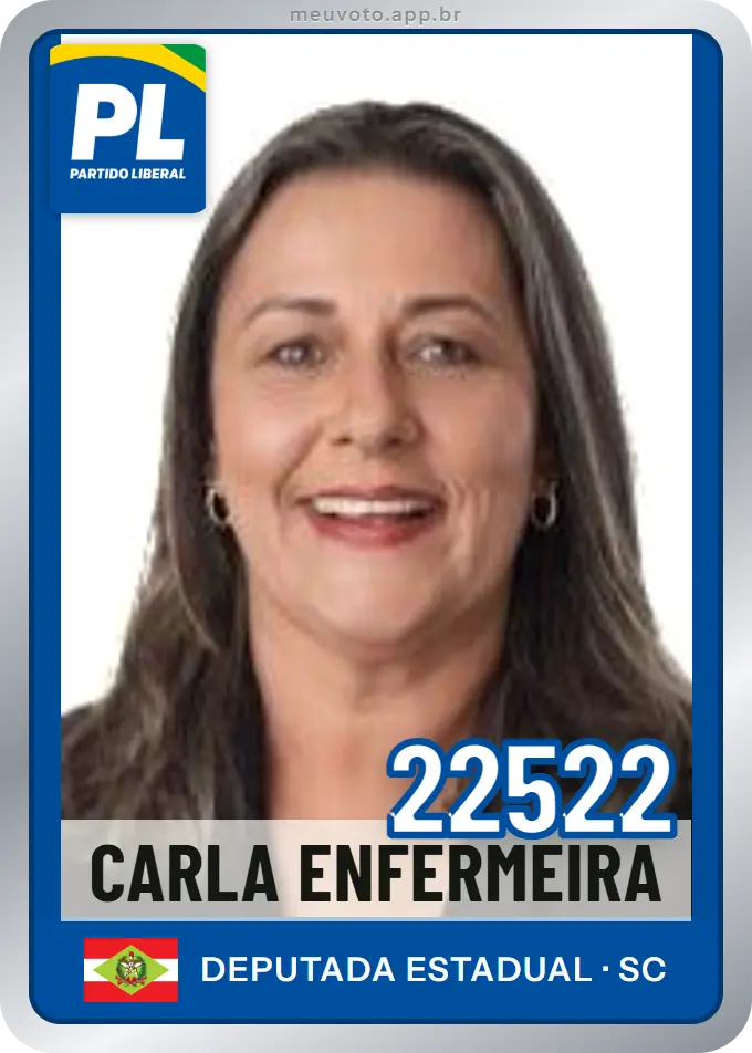 Carta de Carla Enfermeira, número 22522, PL