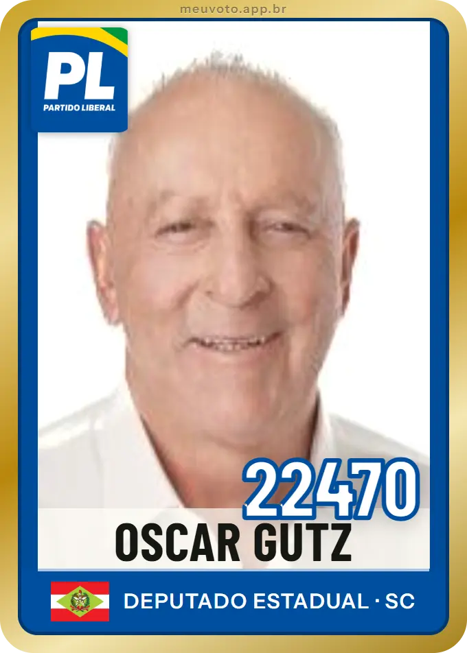 Carta de Oscar Gutz, número 22470, PL