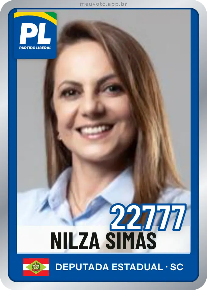 Carta de Nilza Simas, número 22777, PL