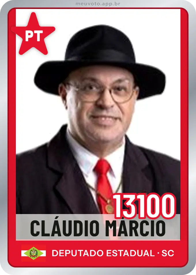 Carta de Cláudio Márcio, número 13100, PT