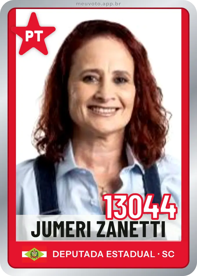Carta de Jumeri Zanetti, número 13044, PT