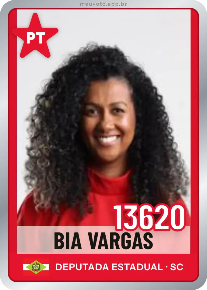 Carta de Bia Vargas, número 13620, PT