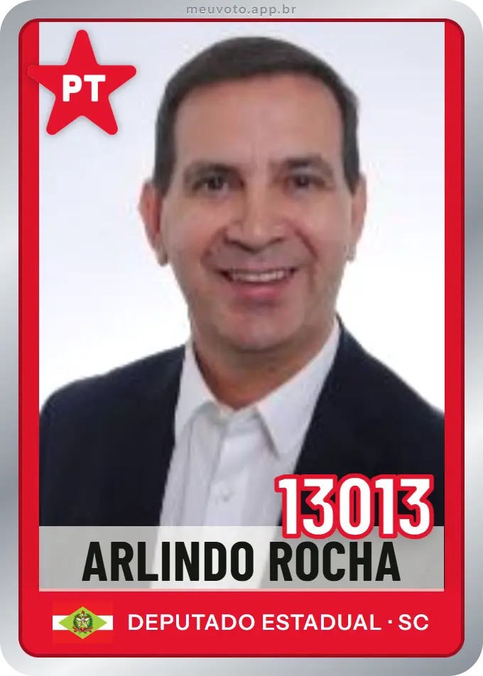 Carta de Arlindo Rocha, número 13013, PT