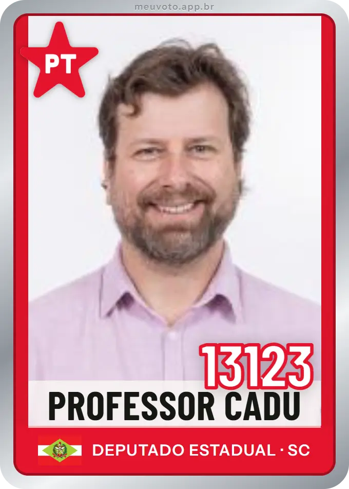 Carta de Professor Cadu, número 13123, PT