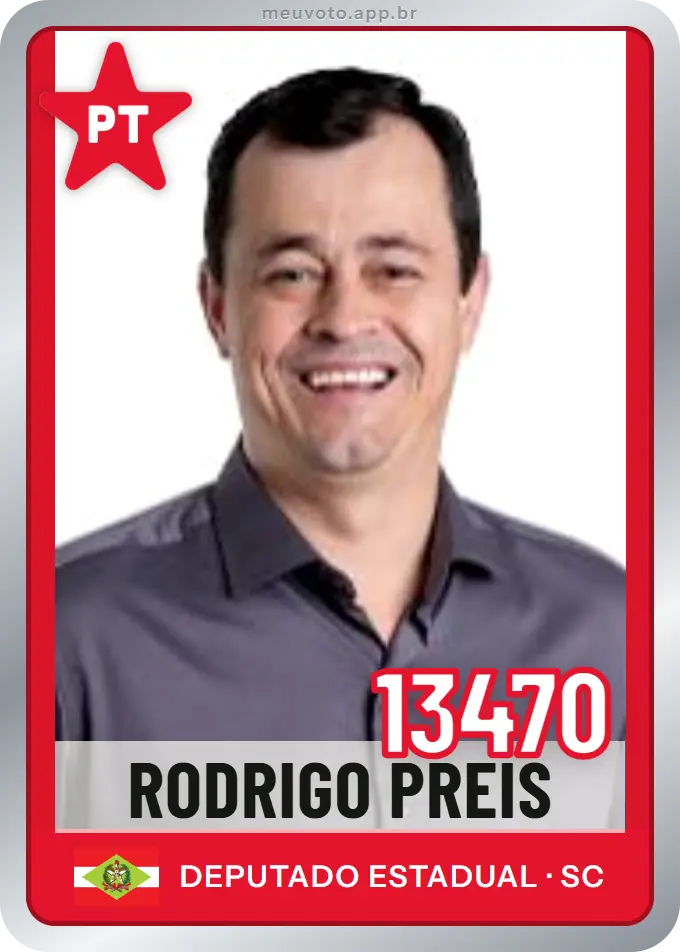 Carta de Rodrigo Preis, número 13470, PT