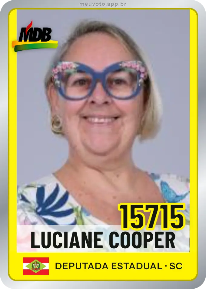 Carta de Luciane Cooper, número 15715, MDB