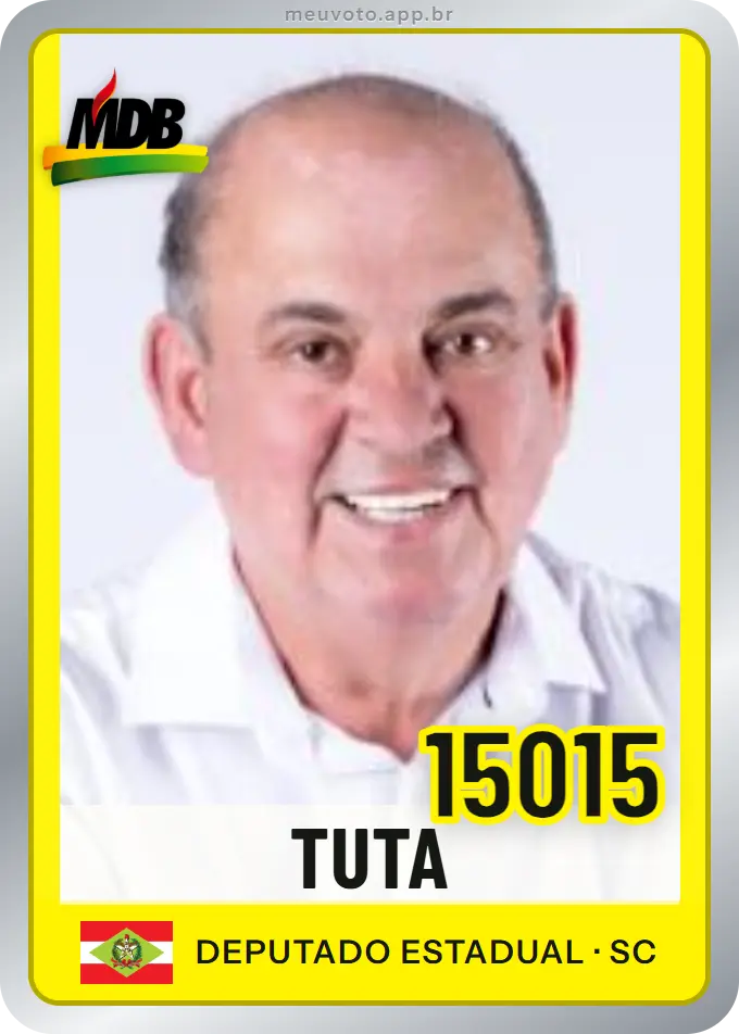 Carta de Tuta, número 15015, MDB