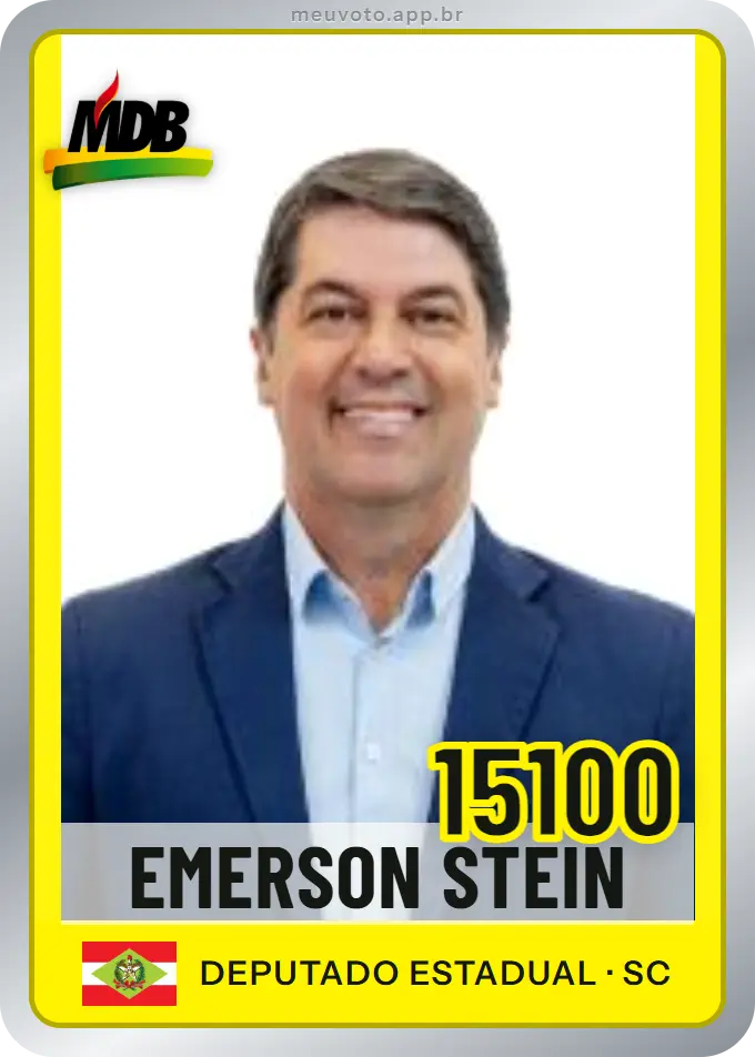 Carta de Emerson Stein, número 15100, MDB