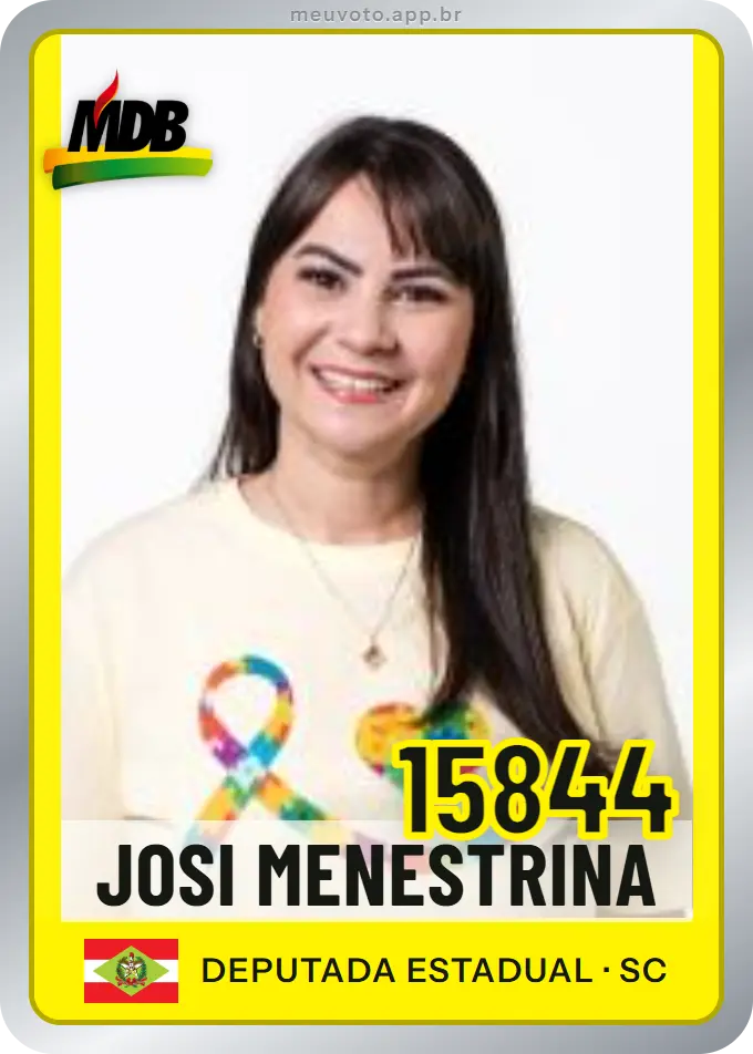 Carta de Josi Menestrina, número 15844, MDB