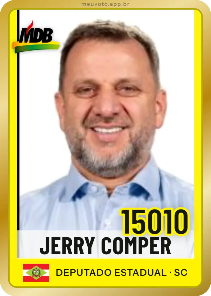 Carta de Jerry Comper, número 15010, MDB