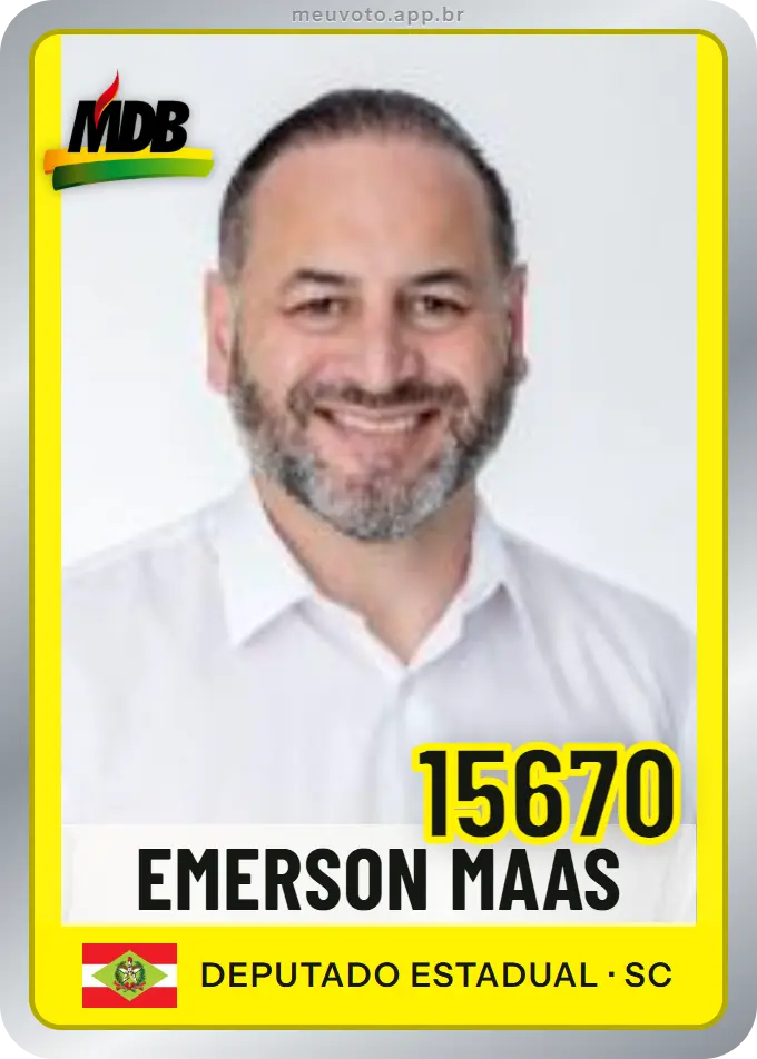 Carta de Emerson Maas, número 15670, MDB