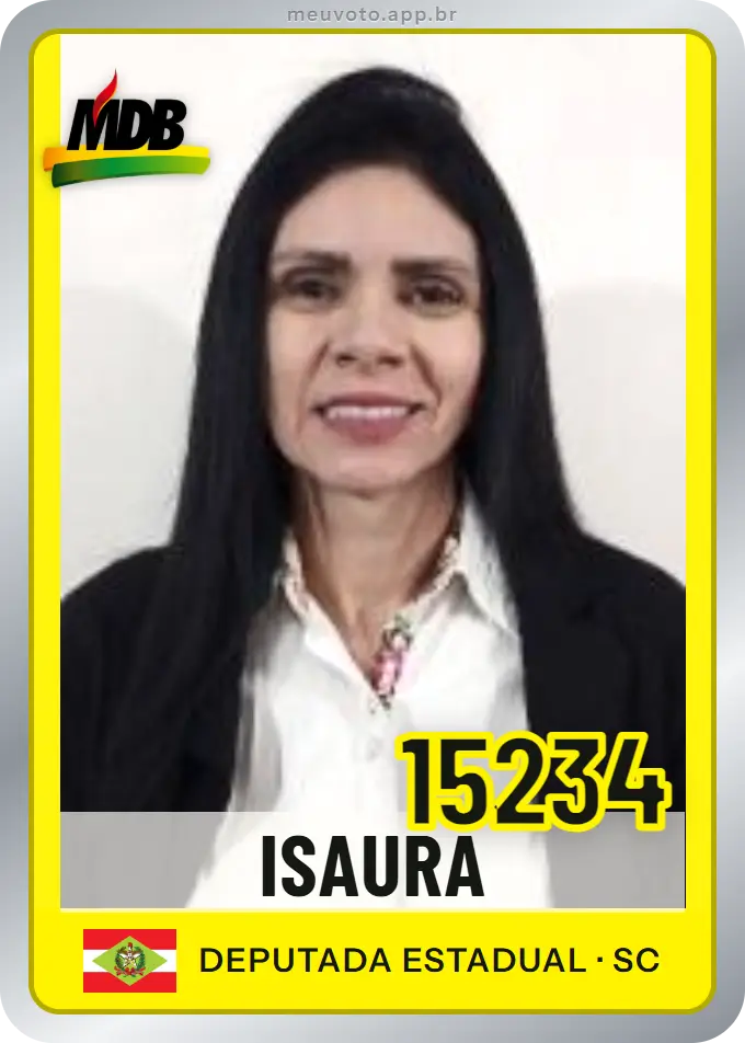 Carta de Isaura, número 15234, MDB