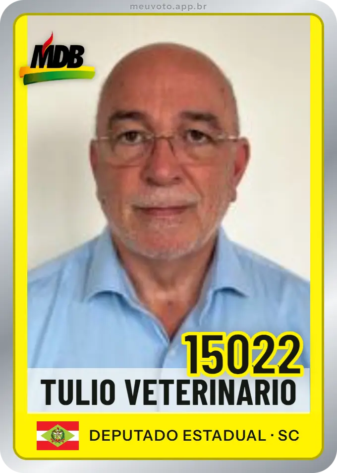 Carta de Tulio Veterinario, número 15022, MDB