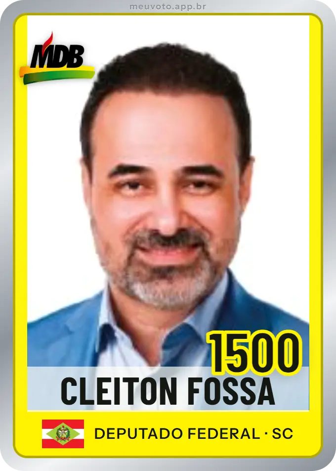 Carta de Cleiton Fossá, número 1500, MDB