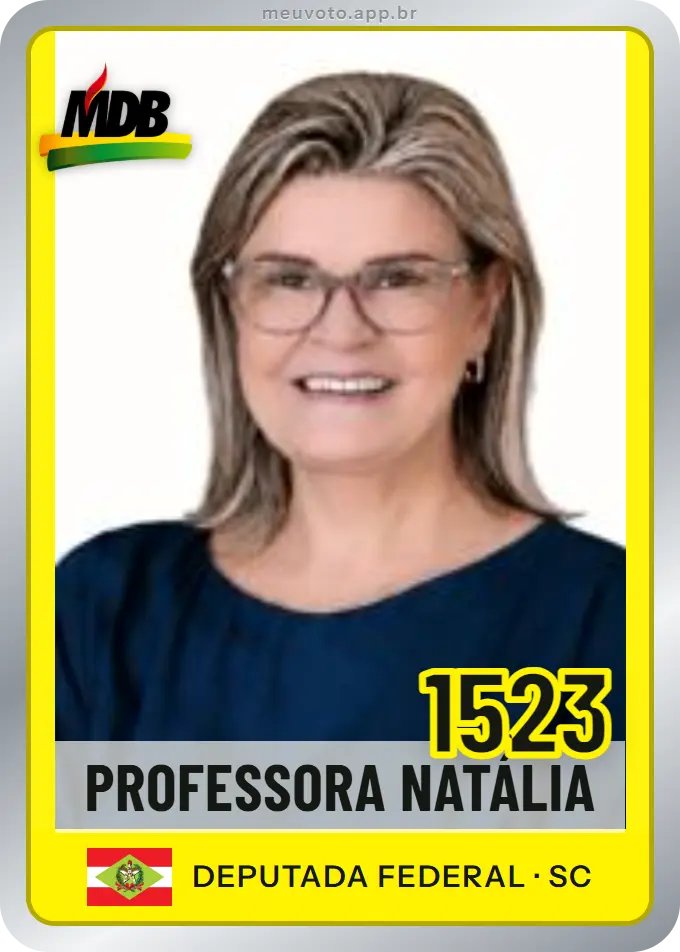 Carta de Professora Natália, número 1523, MDB