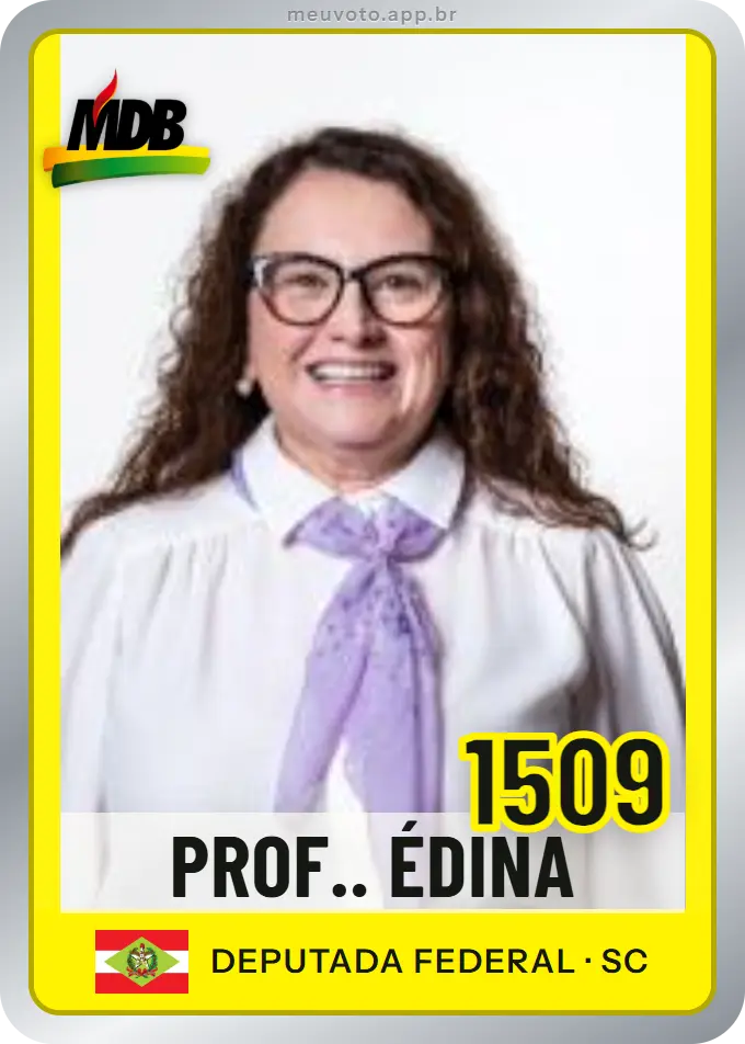 Carta de Prof.. Édina, número 1509, MDB