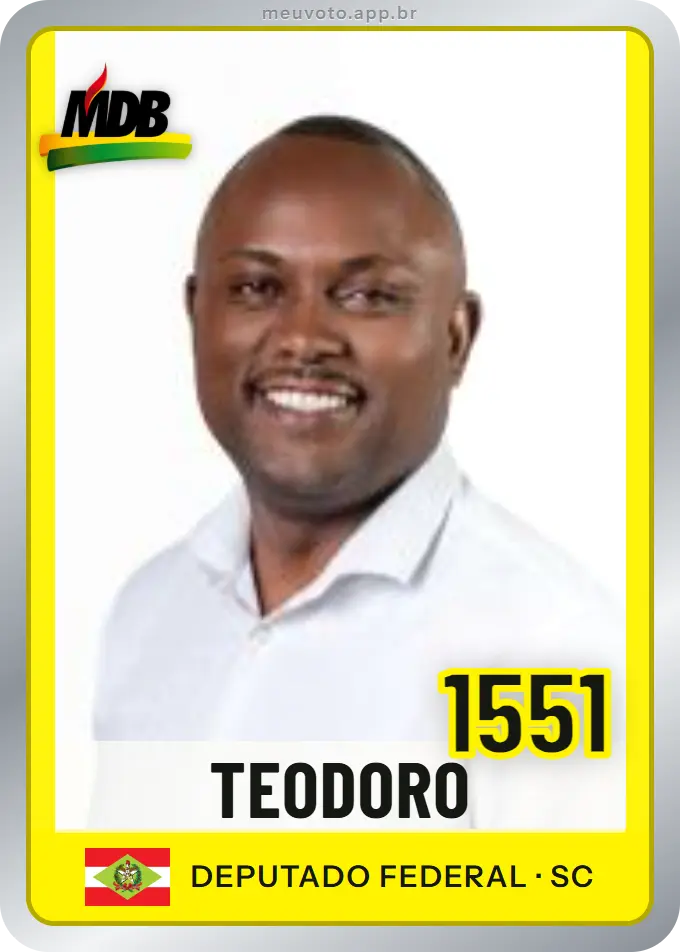 Carta de Teodoro, número 1551, MDB