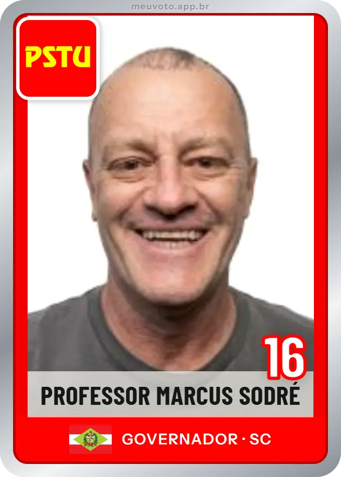 Carta de Professor Marcus Sodré, número 16, PSTU