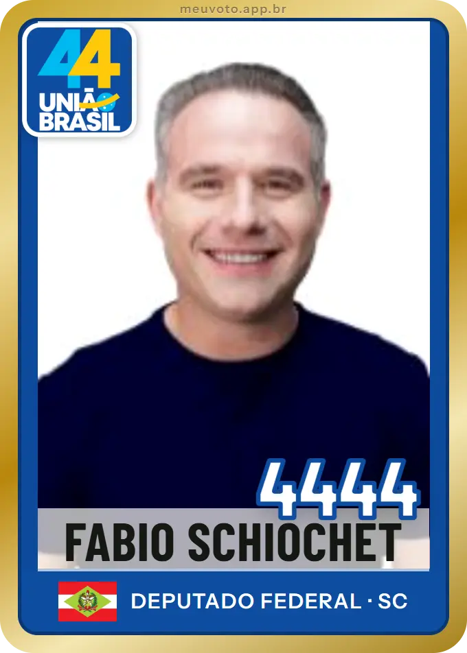 Carta de Fabio Schiochet, número 4444, União