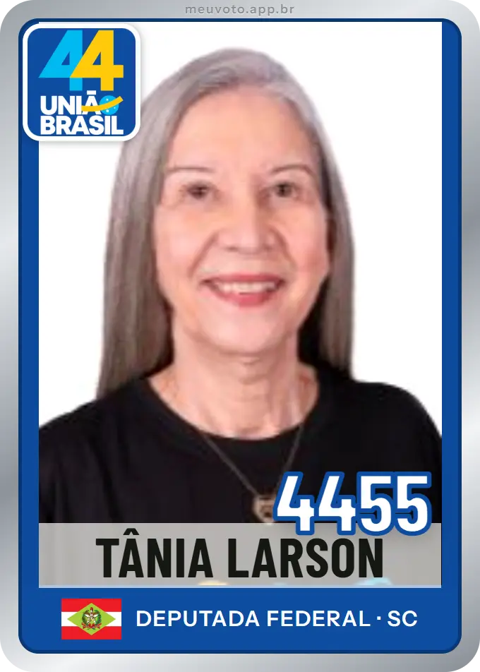 Carta de Tânia Larson, número 4455, União