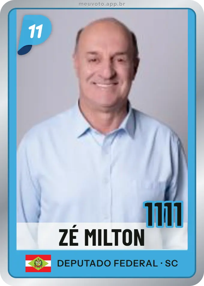 Carta de Zé Milton, número 1111, PP
