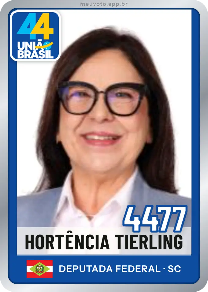 Carta de Hortência Tierling, número 4477, União