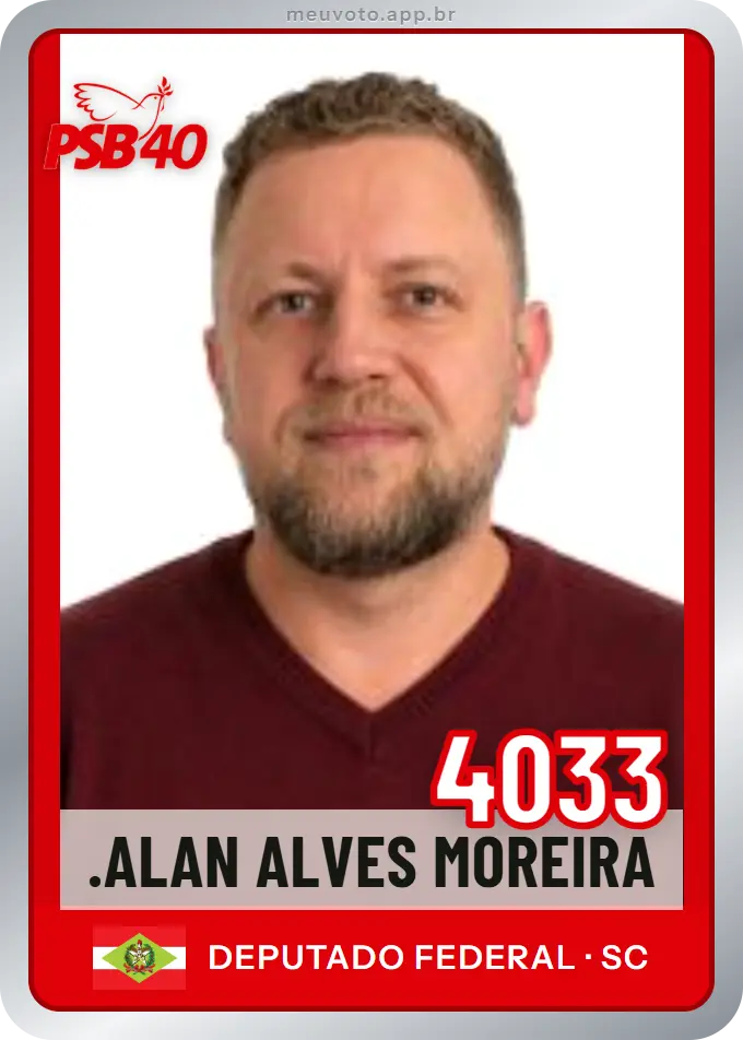 Carta de .alan Alves Moreira, número 4033, PSB