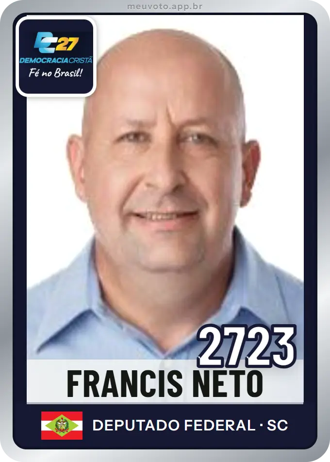 Carta de Francis Neto, número 2723, DC