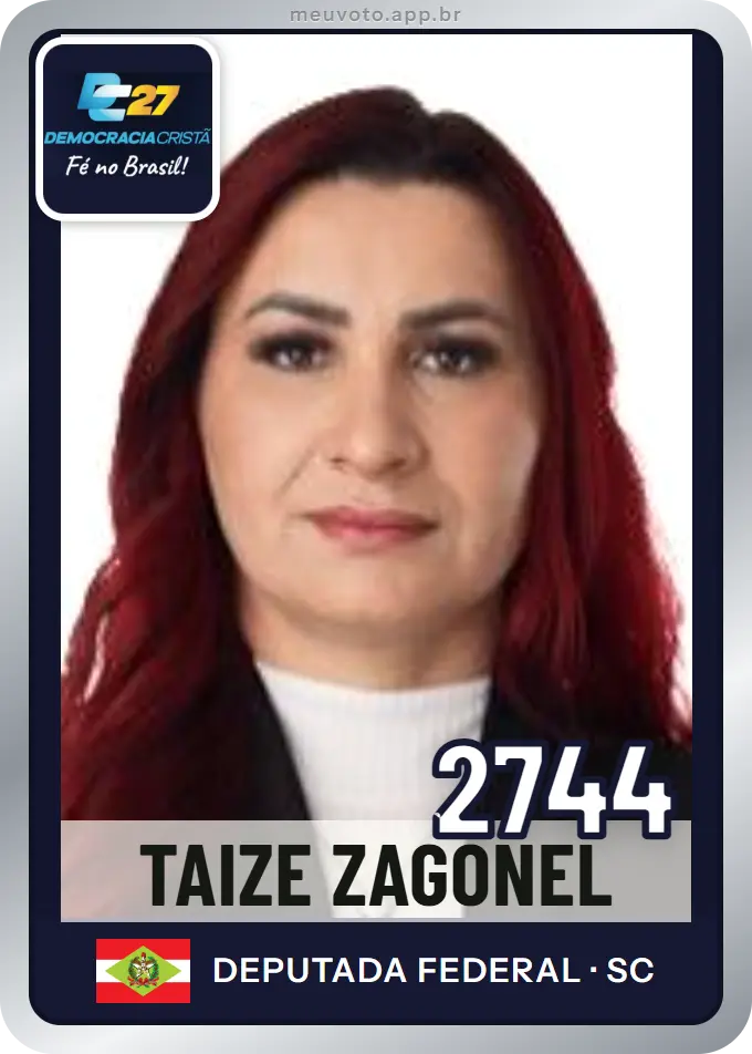 Carta de Taize Zagonel, número 2744, DC