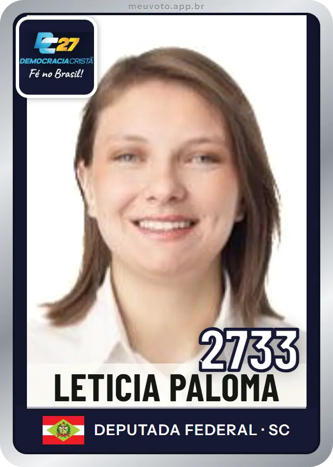 Carta de Leticia Paloma, número 2733, DC