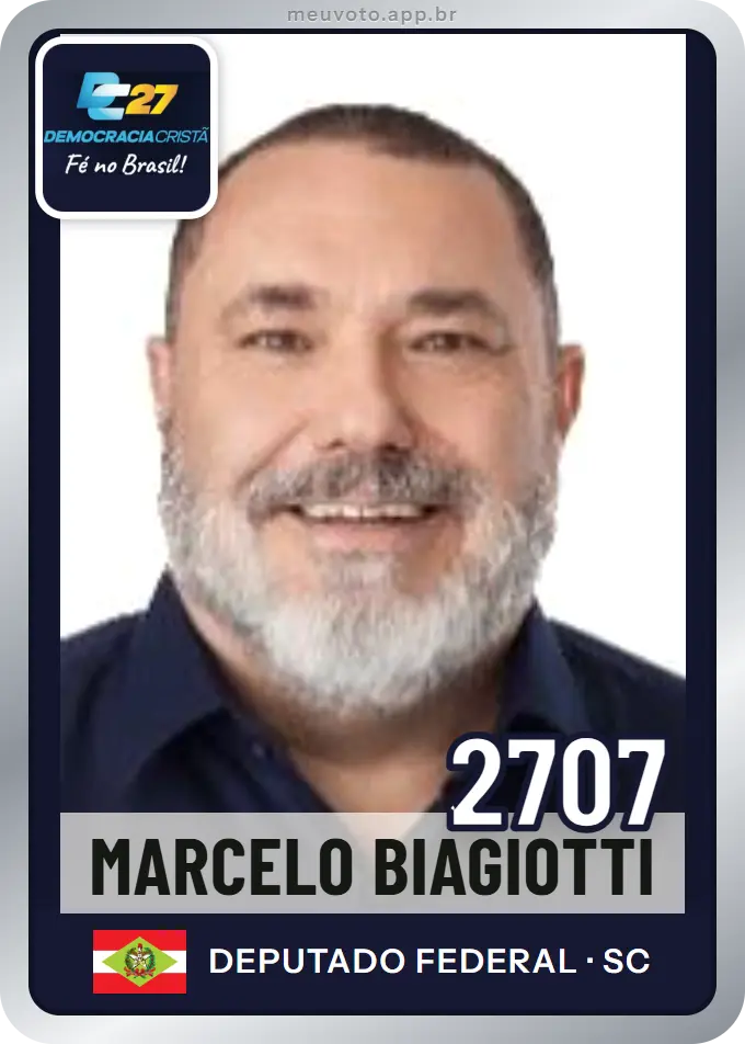 Carta de Marcelo Biagiotti, número 2707, DC