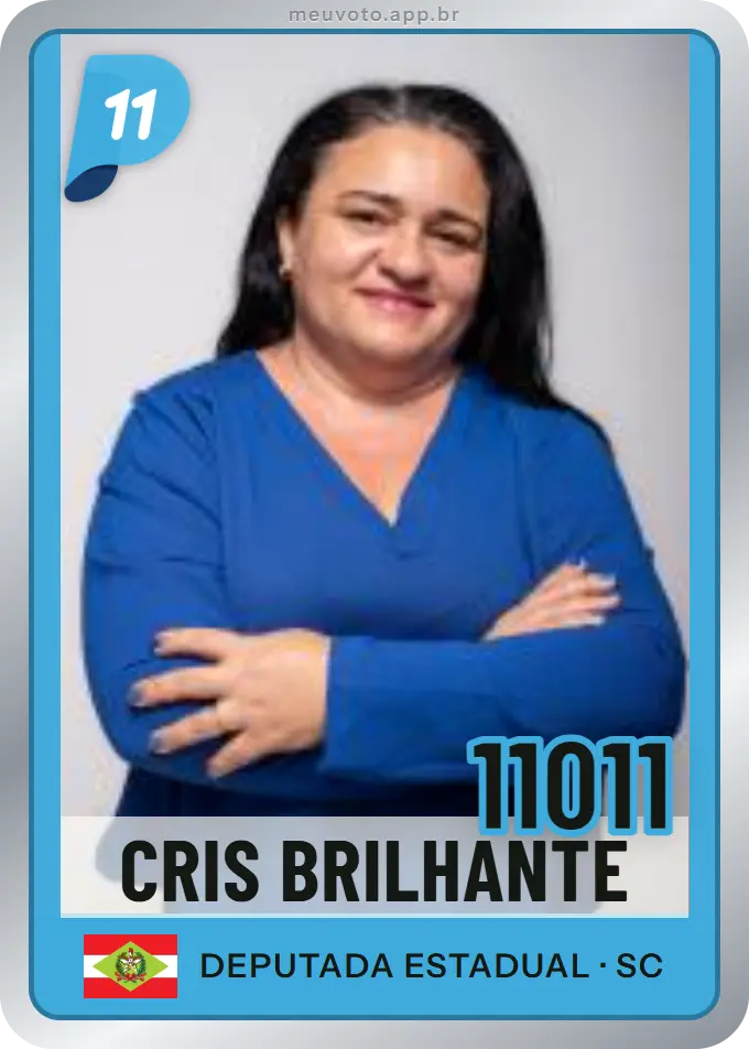 Carta de Cris Brilhante, número 11011, PP