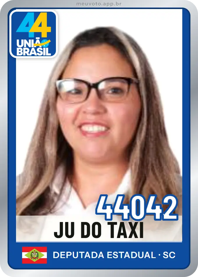 Carta de Ju do Taxi, número 44042, União