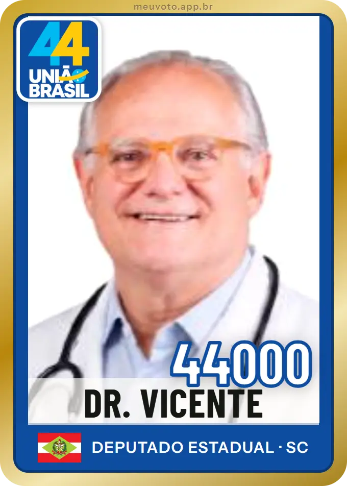 Carta de Dr. Vicente, número 44000, União