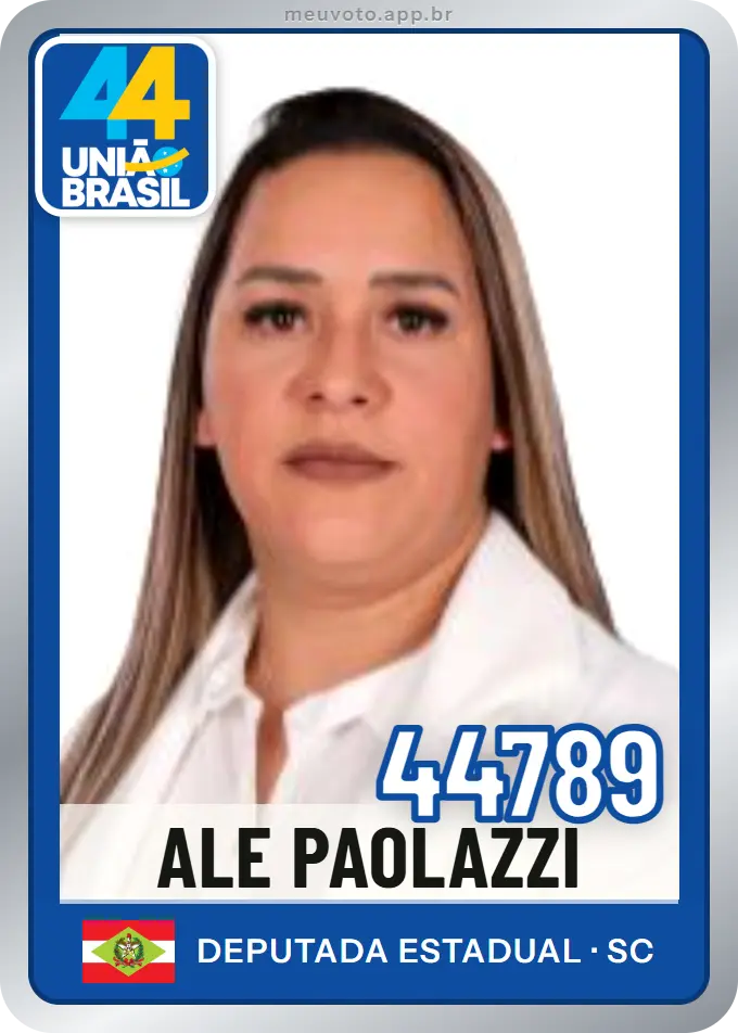 Carta de Ale Paolazzi, número 44789, União