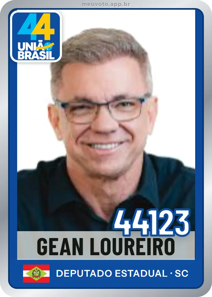 Carta de Gean Loureiro, número 44123, União