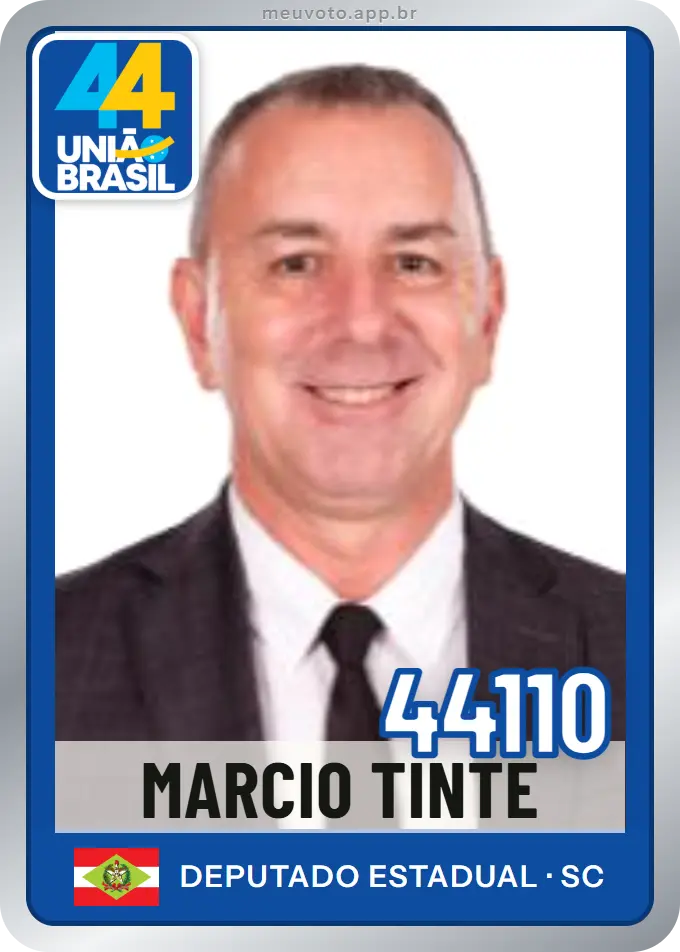 Carta de Marcio Tinte, número 44110, União