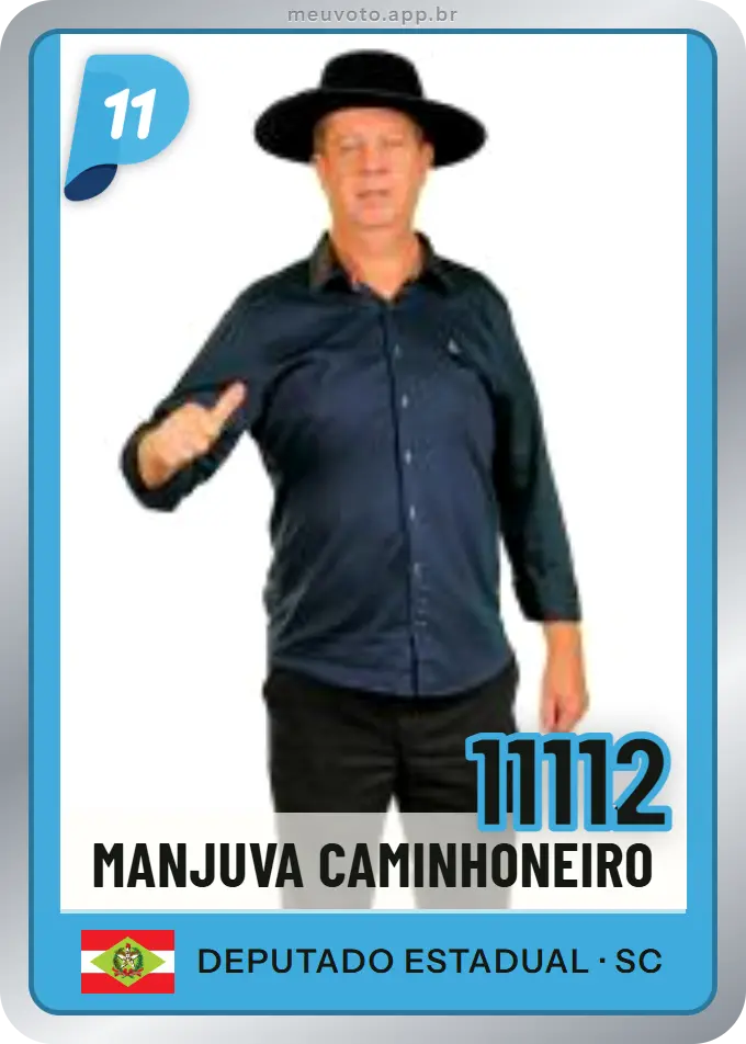 Carta de Manjuva Caminhoneiro, número 11112, PP