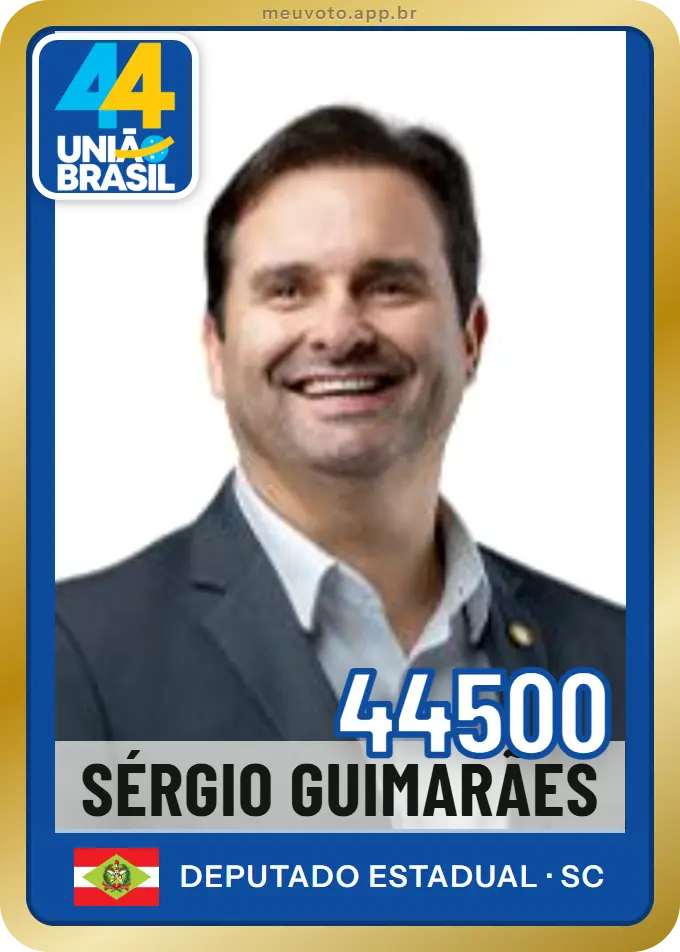 Carta de Sérgio Guimarães, número 44500, União