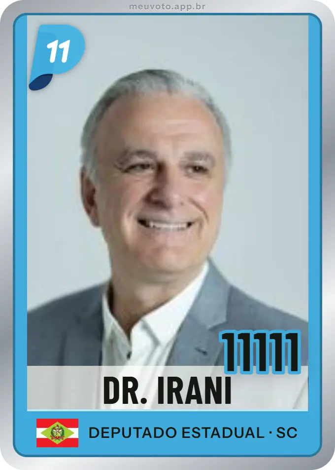 Carta de Dr. Irani, número 11111, PP