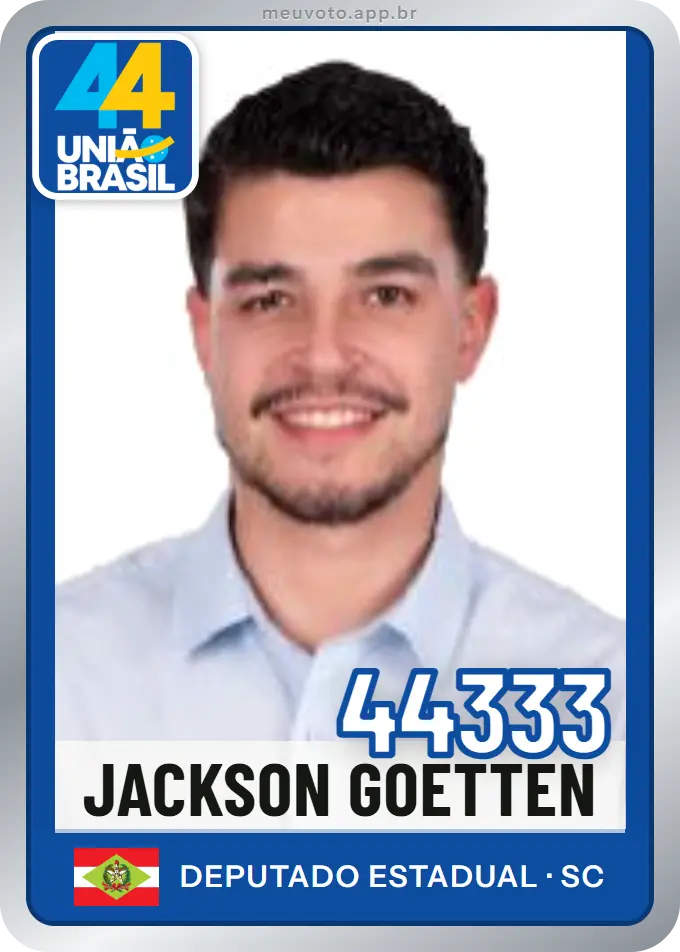 Carta de Jackson Goetten, número 44333, União